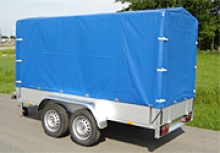 Lockable lid trailers, camping trailers