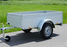 Lockable lid trailers, camping trailers