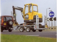 Ifor Williams GX106 Plant Transporter with skids and optional lashing straps