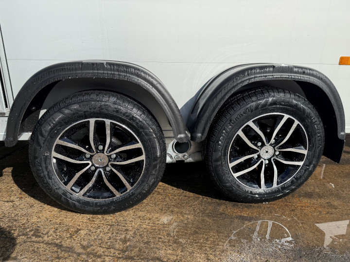 Alloy wheels for Cheval horse trailers